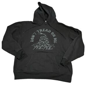 Don’t Tread On Me Black Hoodie. Women’s Small/ Youth Large